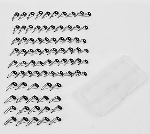 Amazon | 80個 ロッドガイド 先端ガイド トップガイド 交換 スピニング